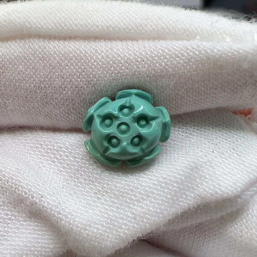 绿松石未镶嵌配饰莲花