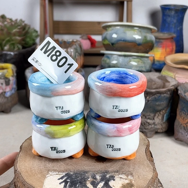 紫砂花盆任意发一个 陶瓷花盆