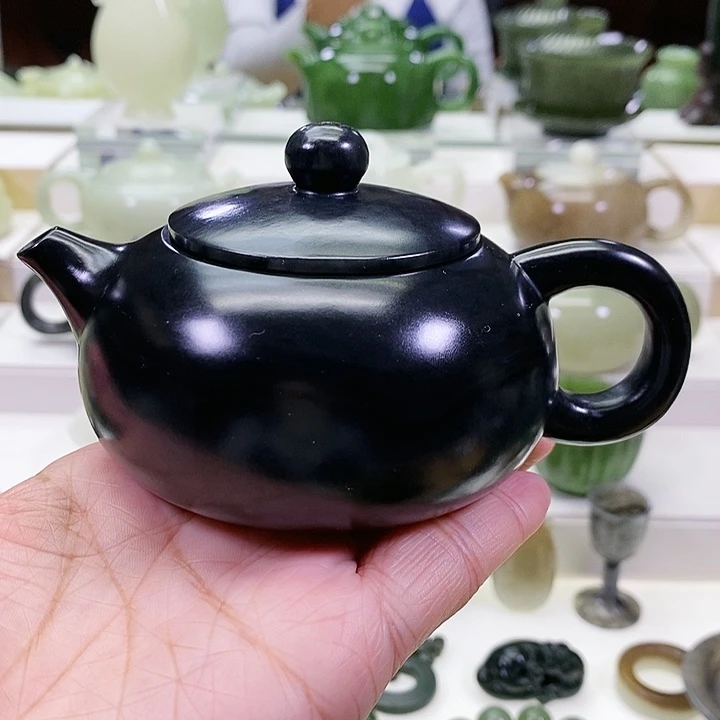 未镶嵌和田玉挂件茶壶180m l