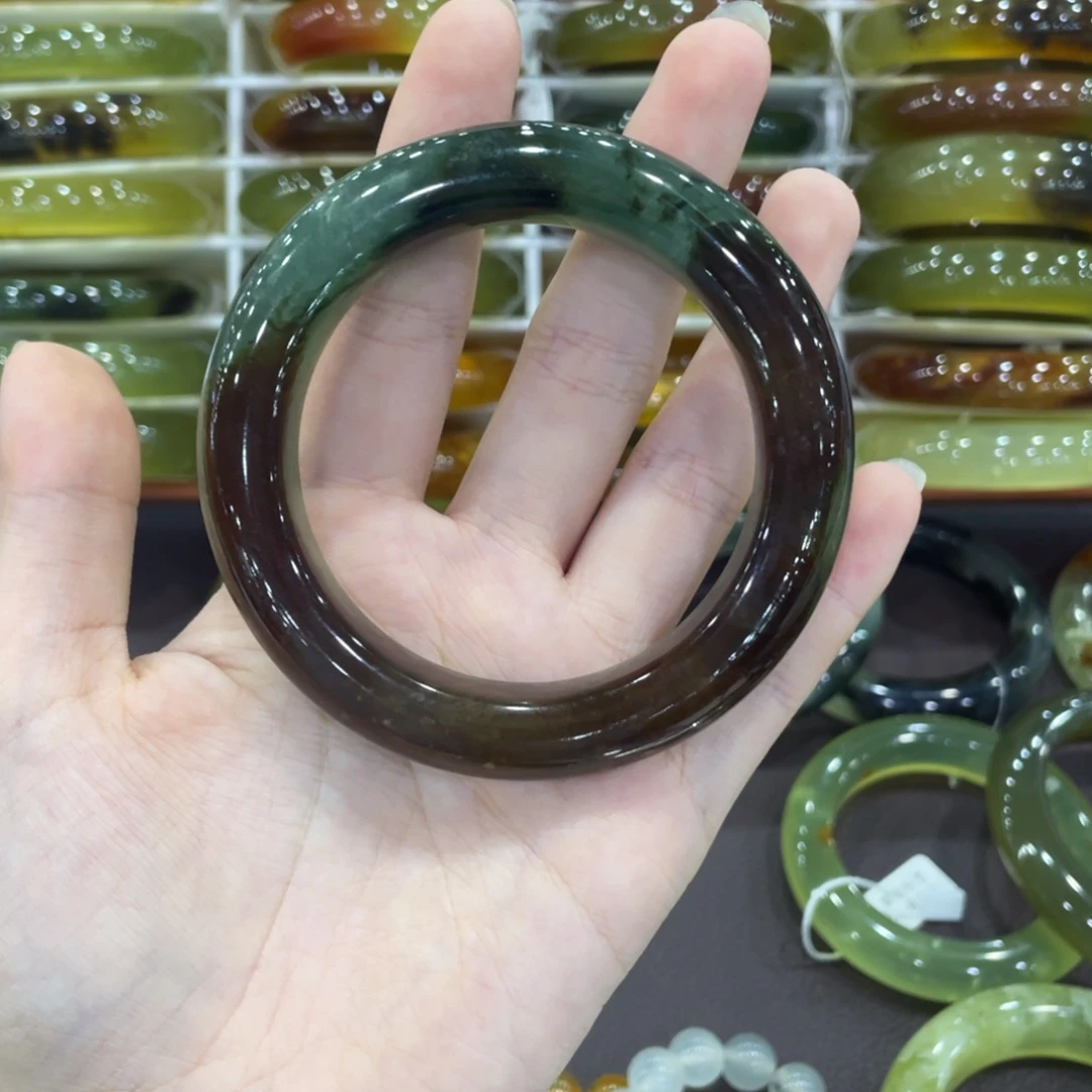 未镶嵌蛇纹石玉手镯