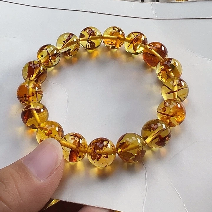 琥珀（花珀）未镶嵌项圈