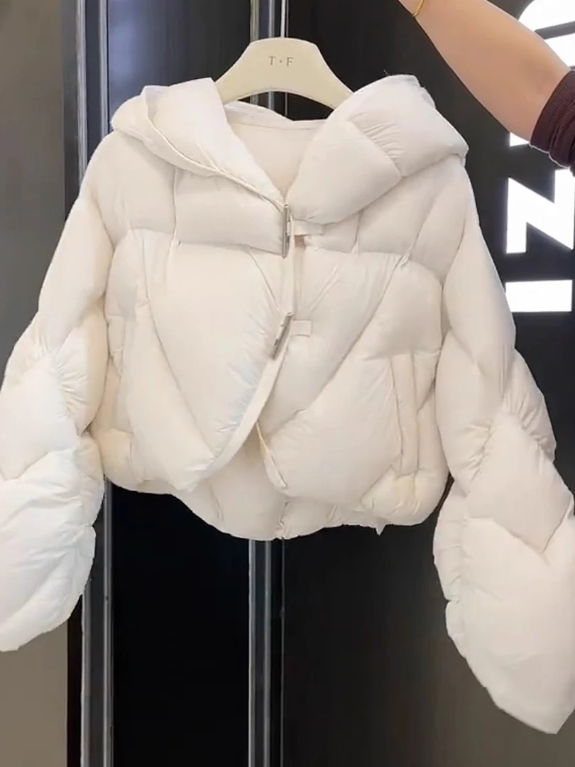 连帽短款面包服女2025新款冬季独特超好看今年流行爆款小个子加厚