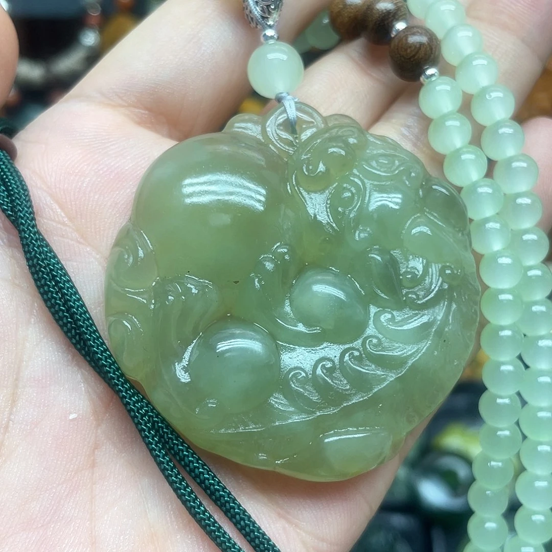 未镶嵌蛇纹石玉项链