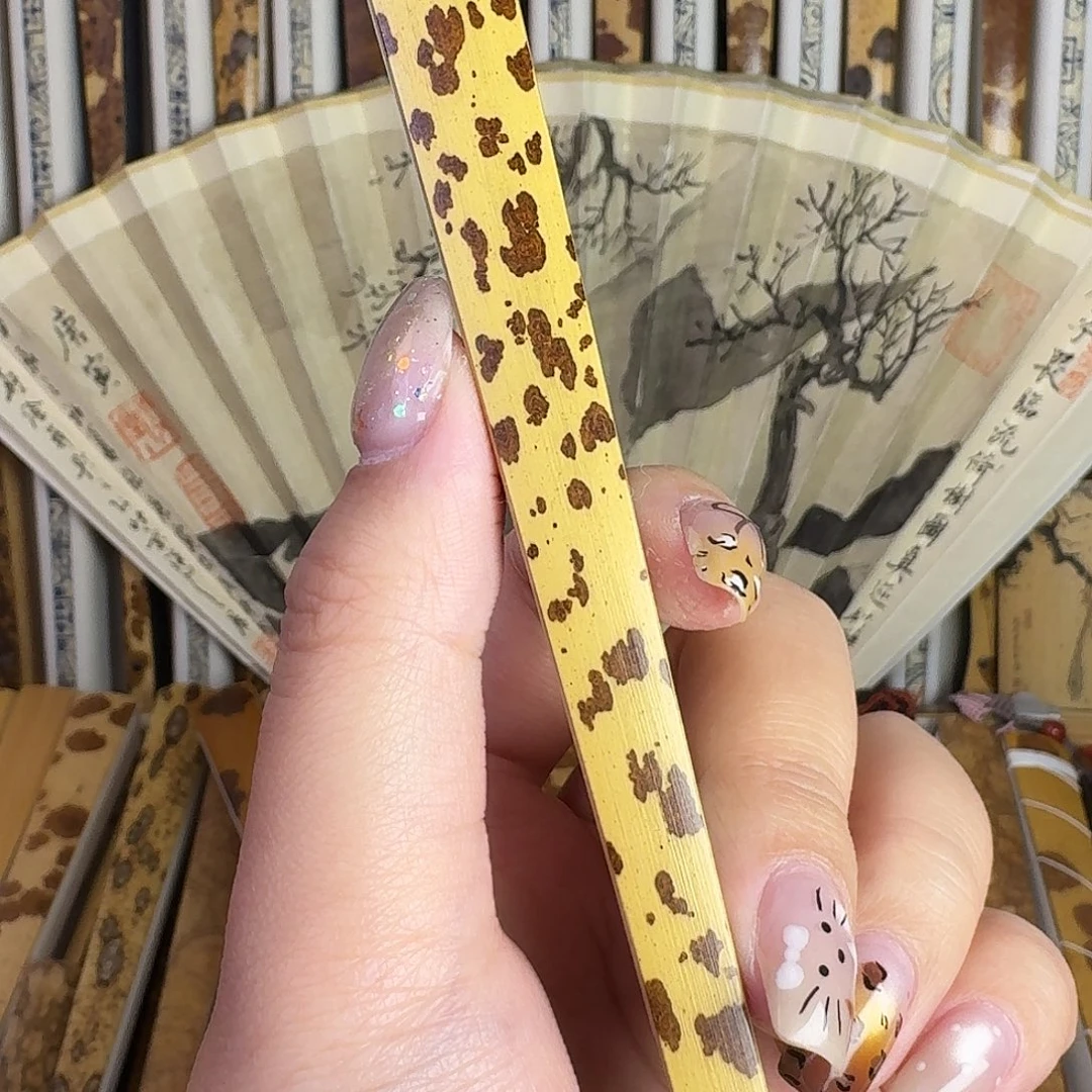 扇子红芝麻竹双合青折扇95-16-2.0