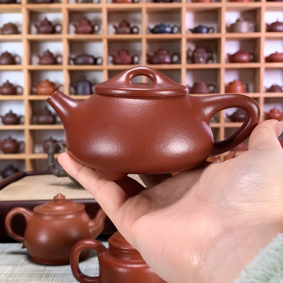 紫砂景舟石瓢紫砂壶手工制作