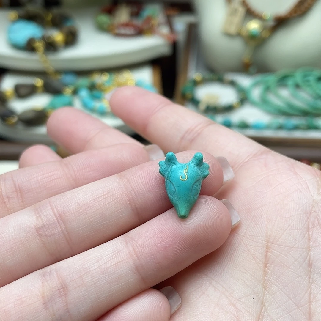 绿松石未镶嵌设计款一鹿有你