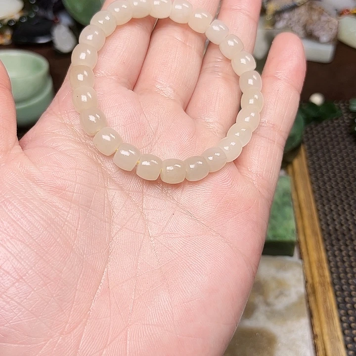 和田玉未镶嵌珠宝半成品果****～