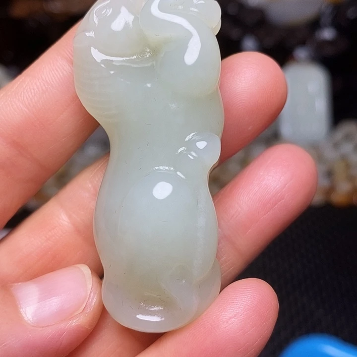 和田玉未镶嵌挂件