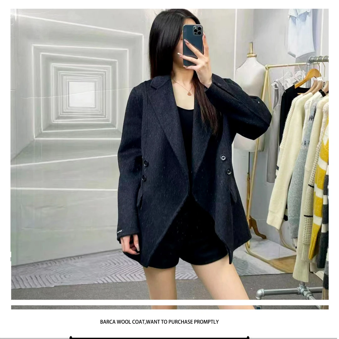 2025专柜新款精品女装—气质网红轻奢时尚百搭羊绒毛呢秋冬#蝴蝶款