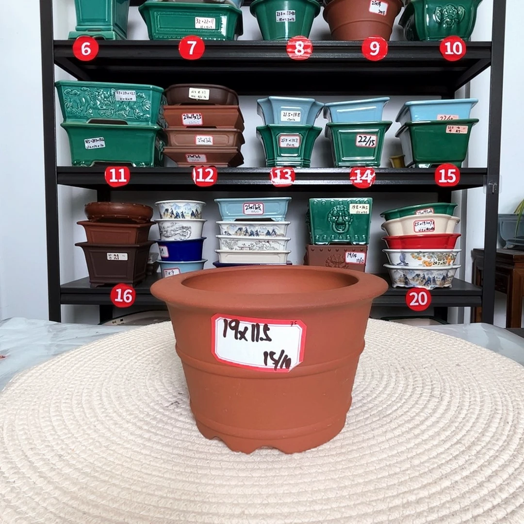 '宜兴紫砂花盆直播间