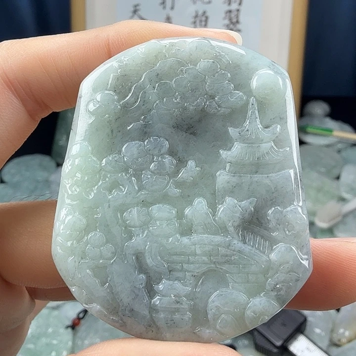 翡翠未镶嵌颈饰翡翠