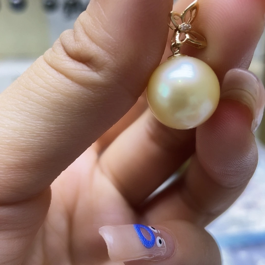 海水珍珠18K金镶嵌颈饰