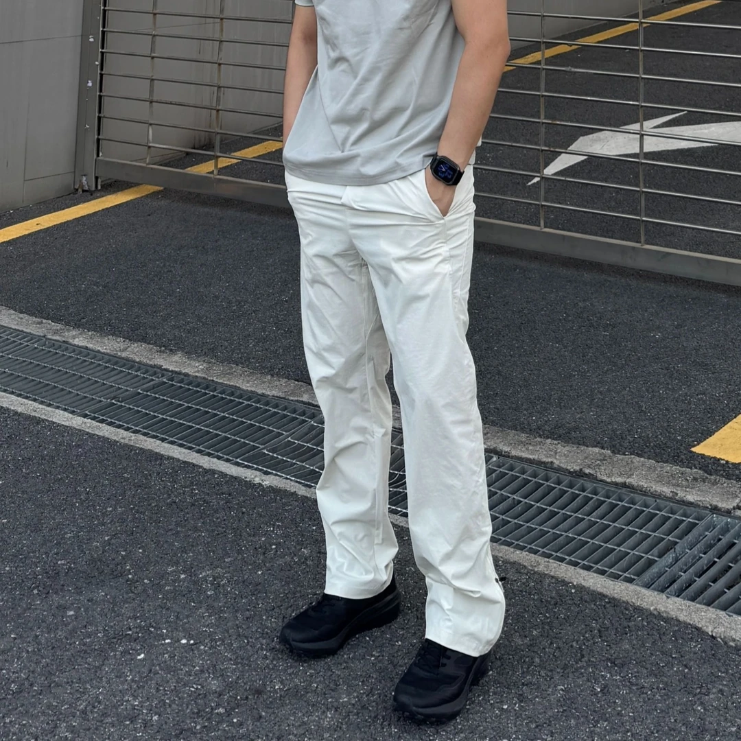 夏季【活动清仓】LU版裤脚拉链速干直筒户外凉感透气裤子休闲长裤