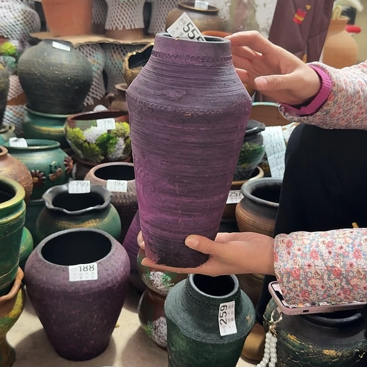 瑕疵紫色小口555高度28口径8