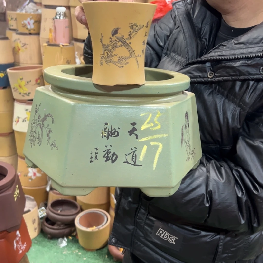 紫砂花盆紫砂花盆
