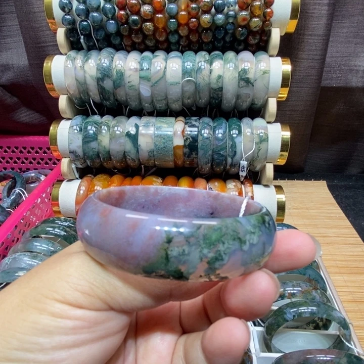 手镯玛瑙/玉髓未镶嵌64口