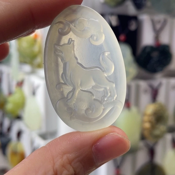 蛇纹石玉合金颈饰@****玵