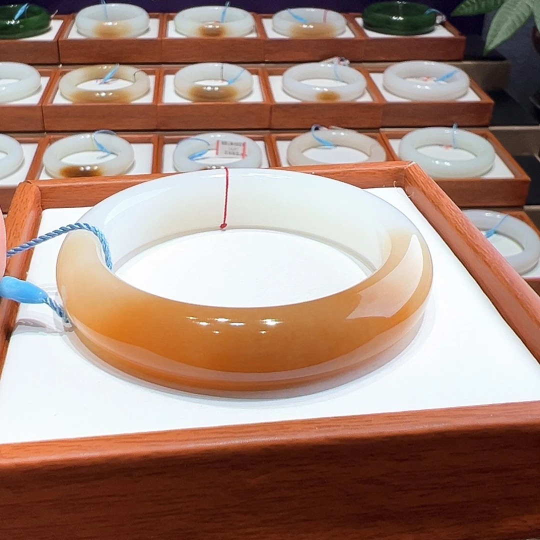 和田玉手镯5253未镶嵌