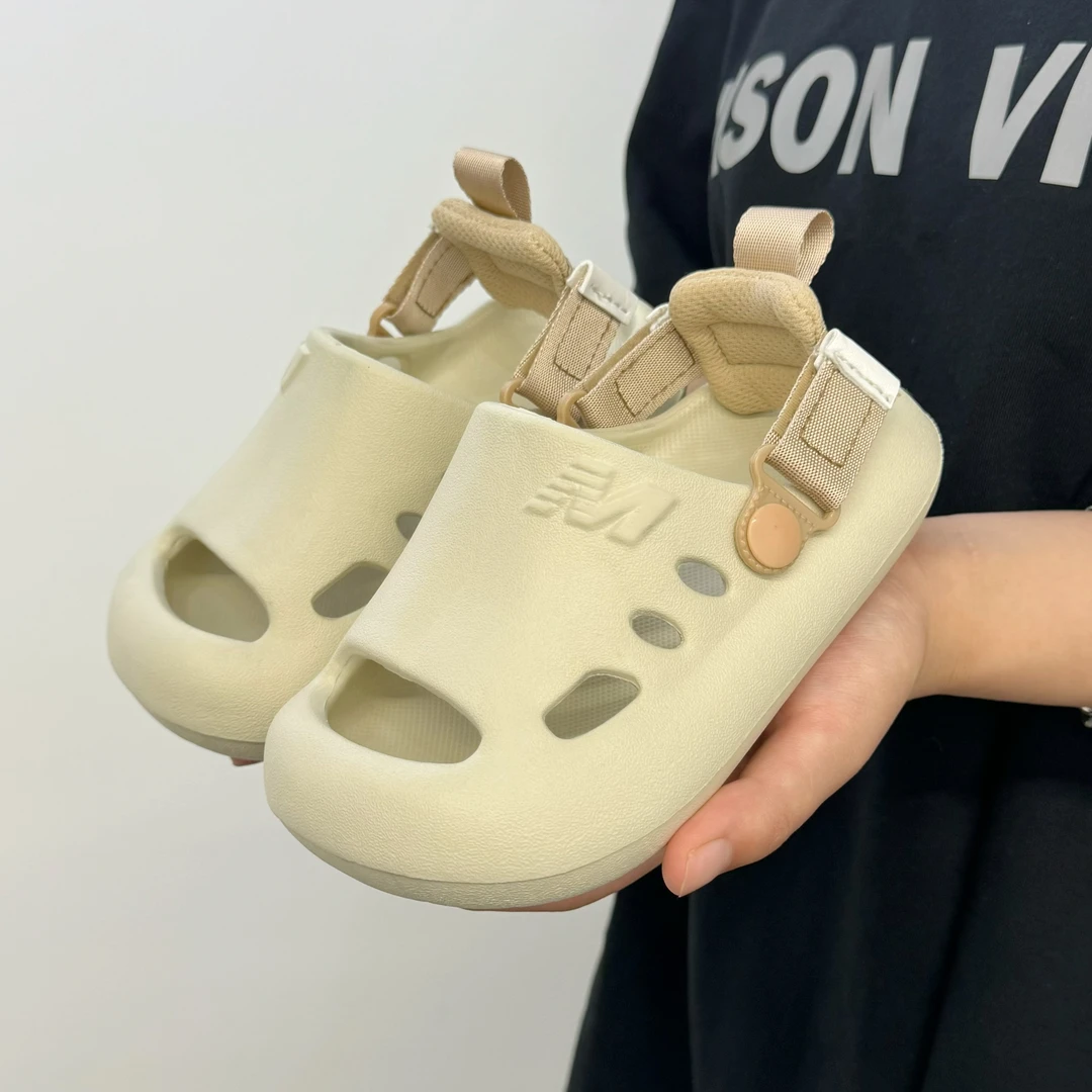 【郝叔专属】儿童拖鞋夏款镂空纯色简约时尚软底男女童居家凉拖鞋