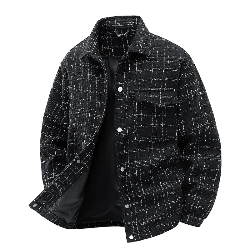 男装：简约通勤小香风格子法式小众高级感气质8878