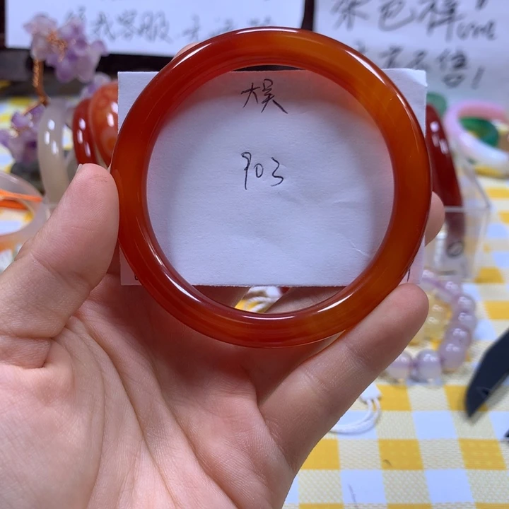 大***吴玛瑙/玉髓手镯未镶嵌