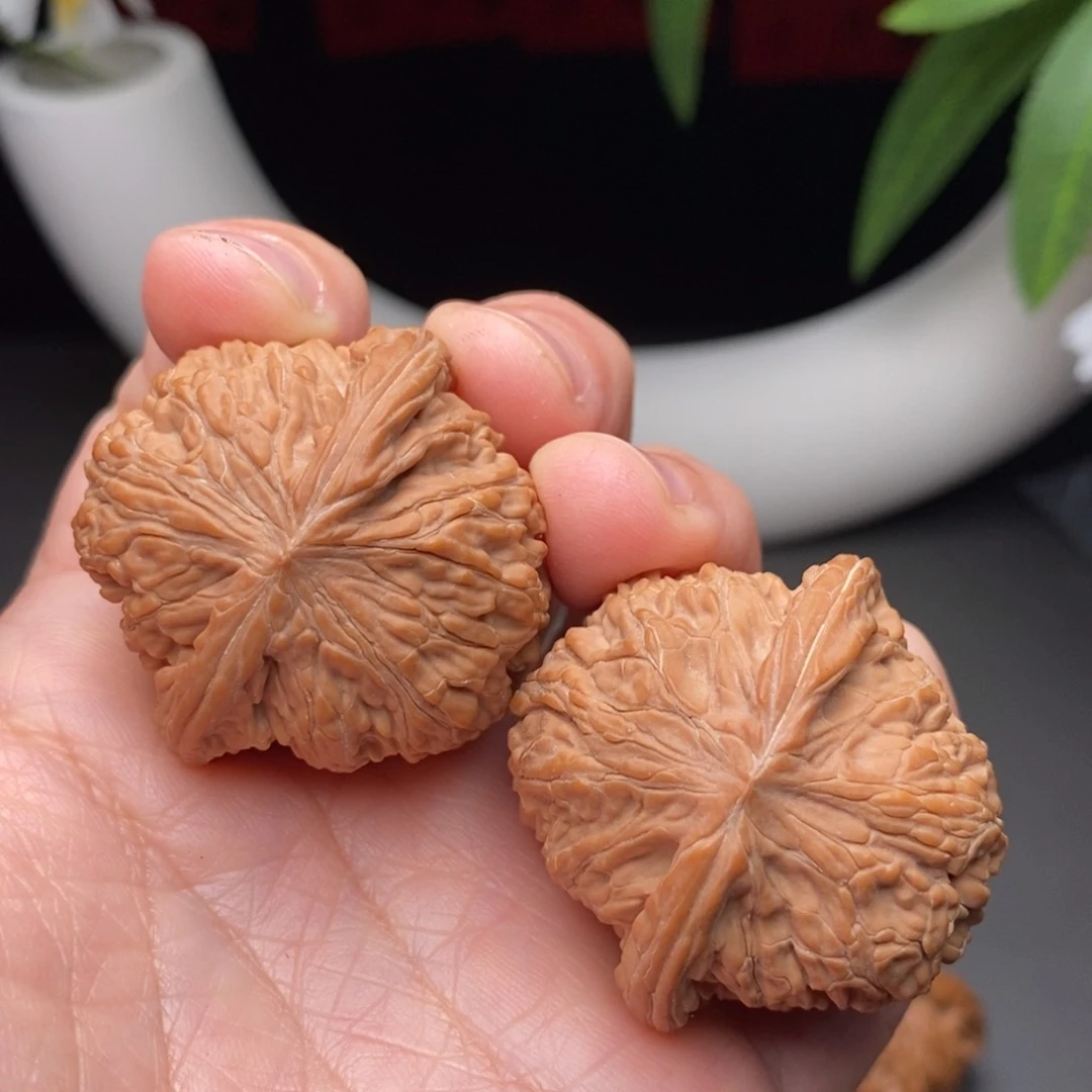 文玩核桃把件斯*孙磨盘40