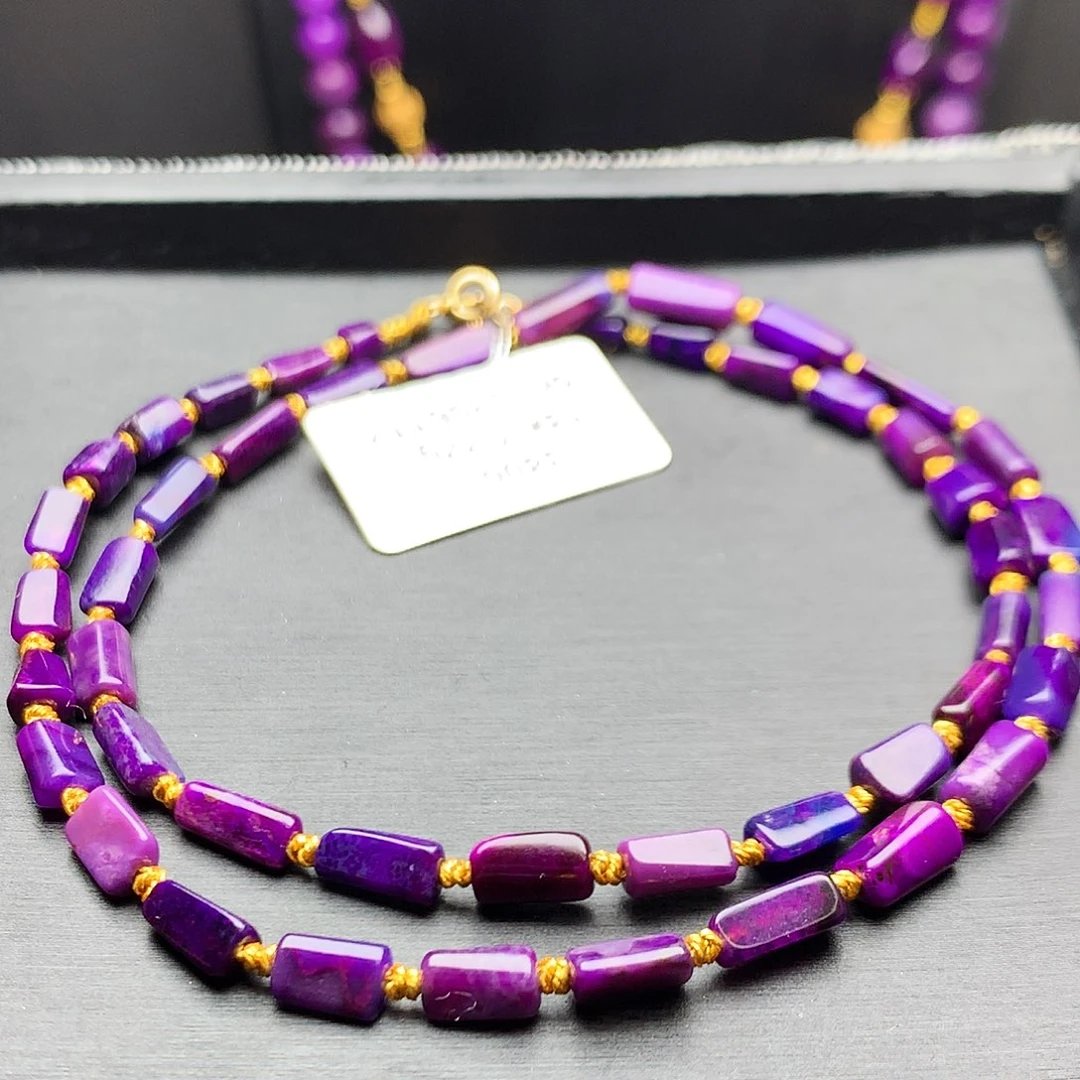 苏纪石（舒俱来）18K金镶嵌项链