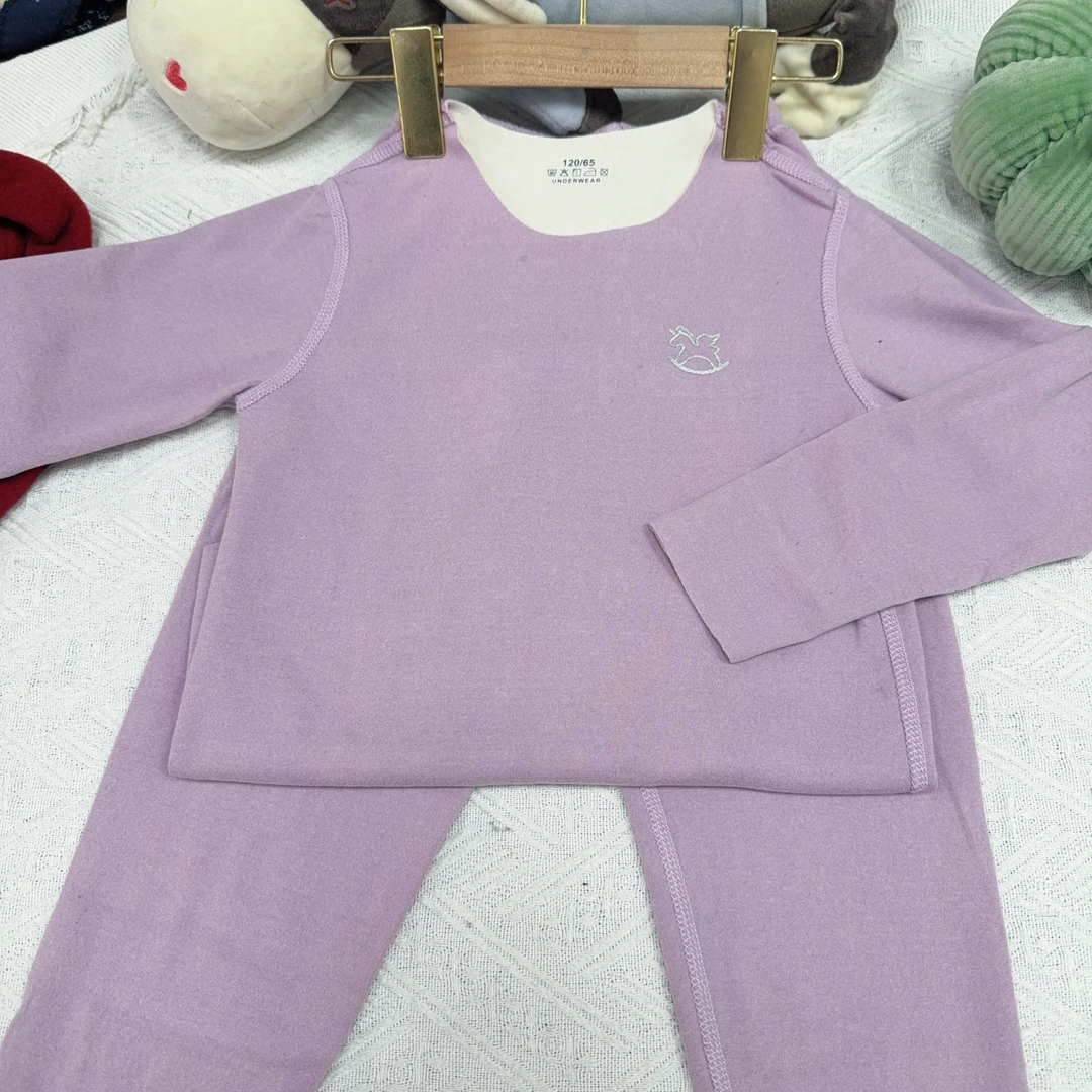 尺码偏小-儿童舒适秋款家居套装颜色随机发128