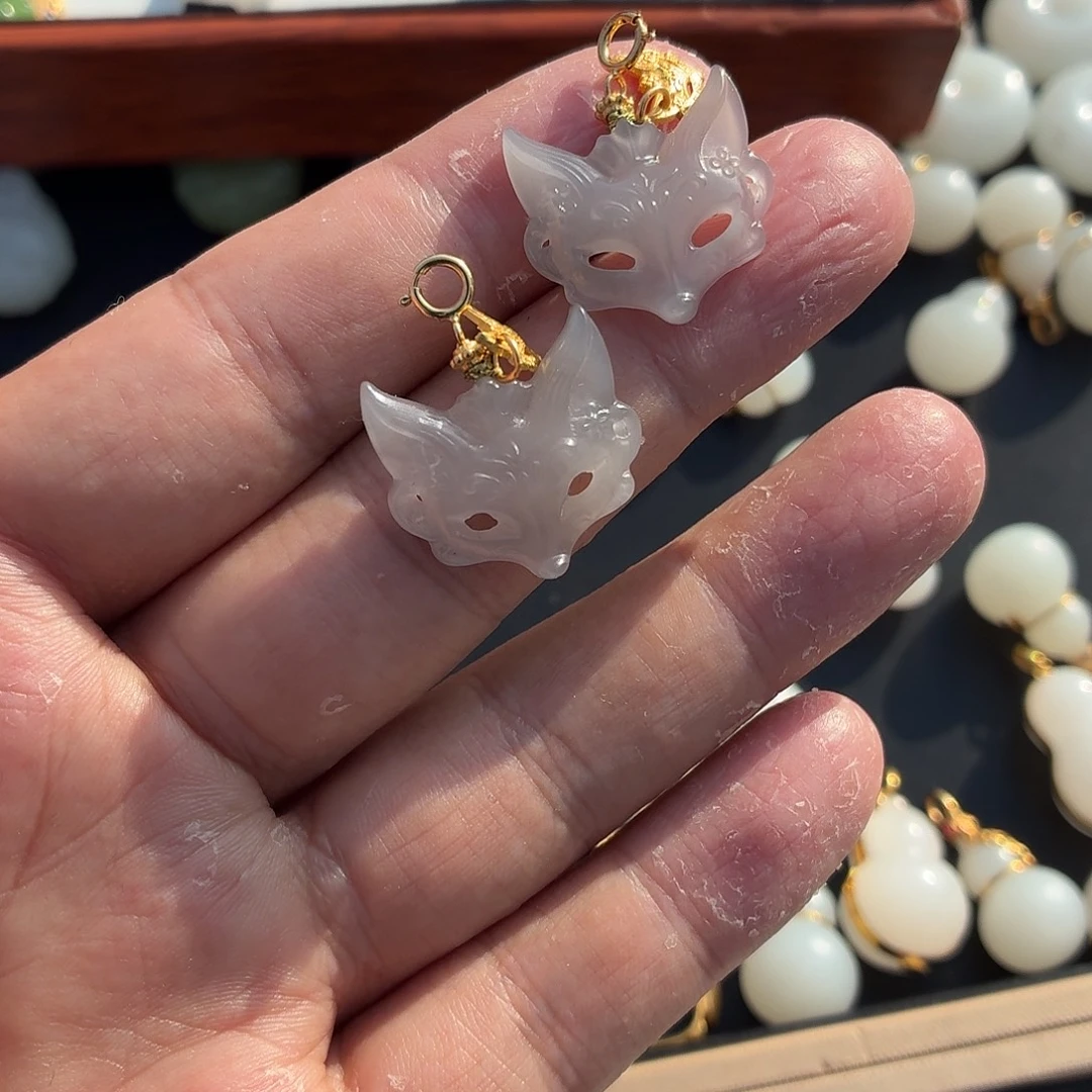 和田玉银S925镶嵌颈饰多样性发货拍一发一