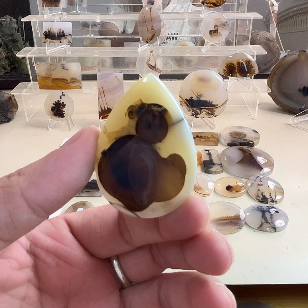 玛瑙/玉髓吊坠(不含链)未镶嵌