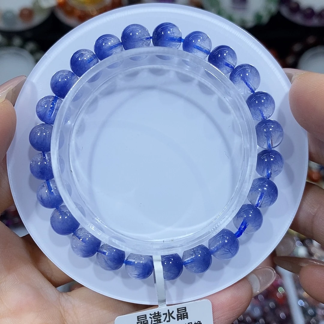 未镶嵌手串水晶蓝线石7