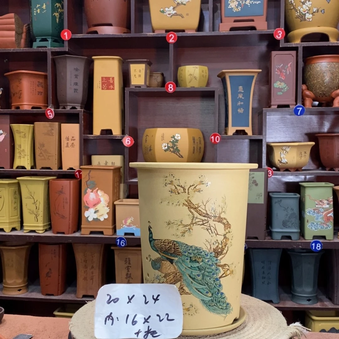 紫砂艺术紫砂花盆