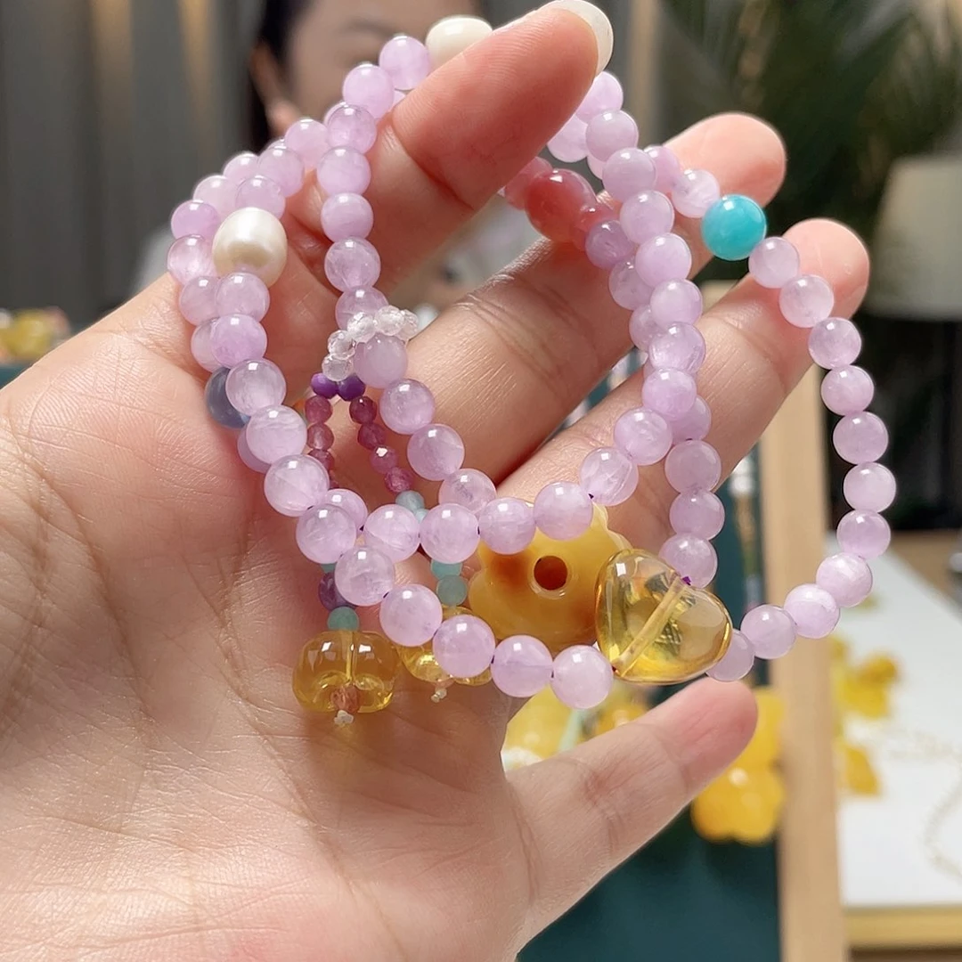 未镶嵌琥珀裸石蜜蜡手链