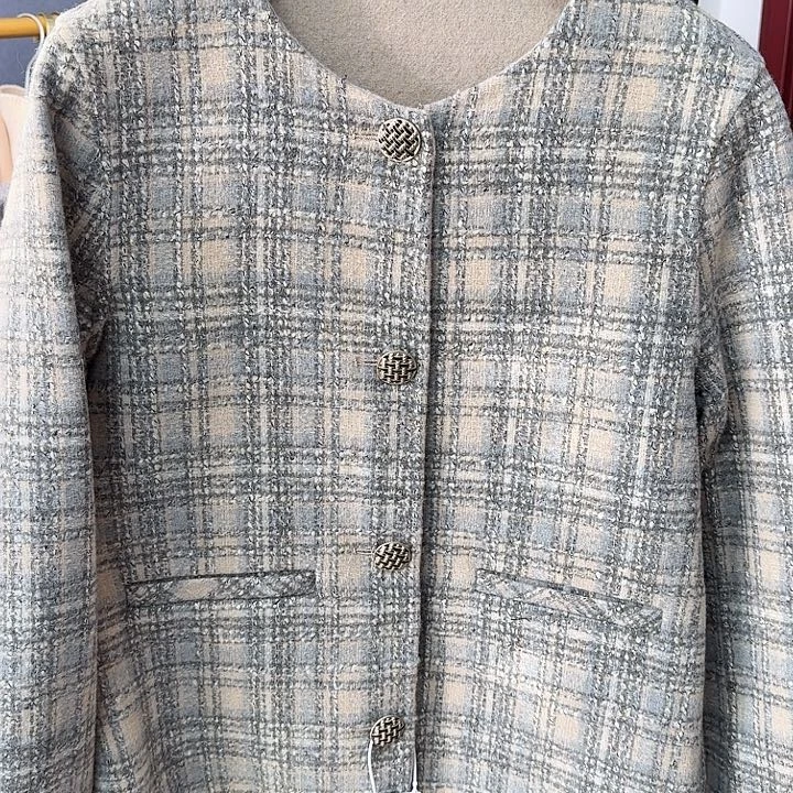 M尺码纯羊毛双面小香风