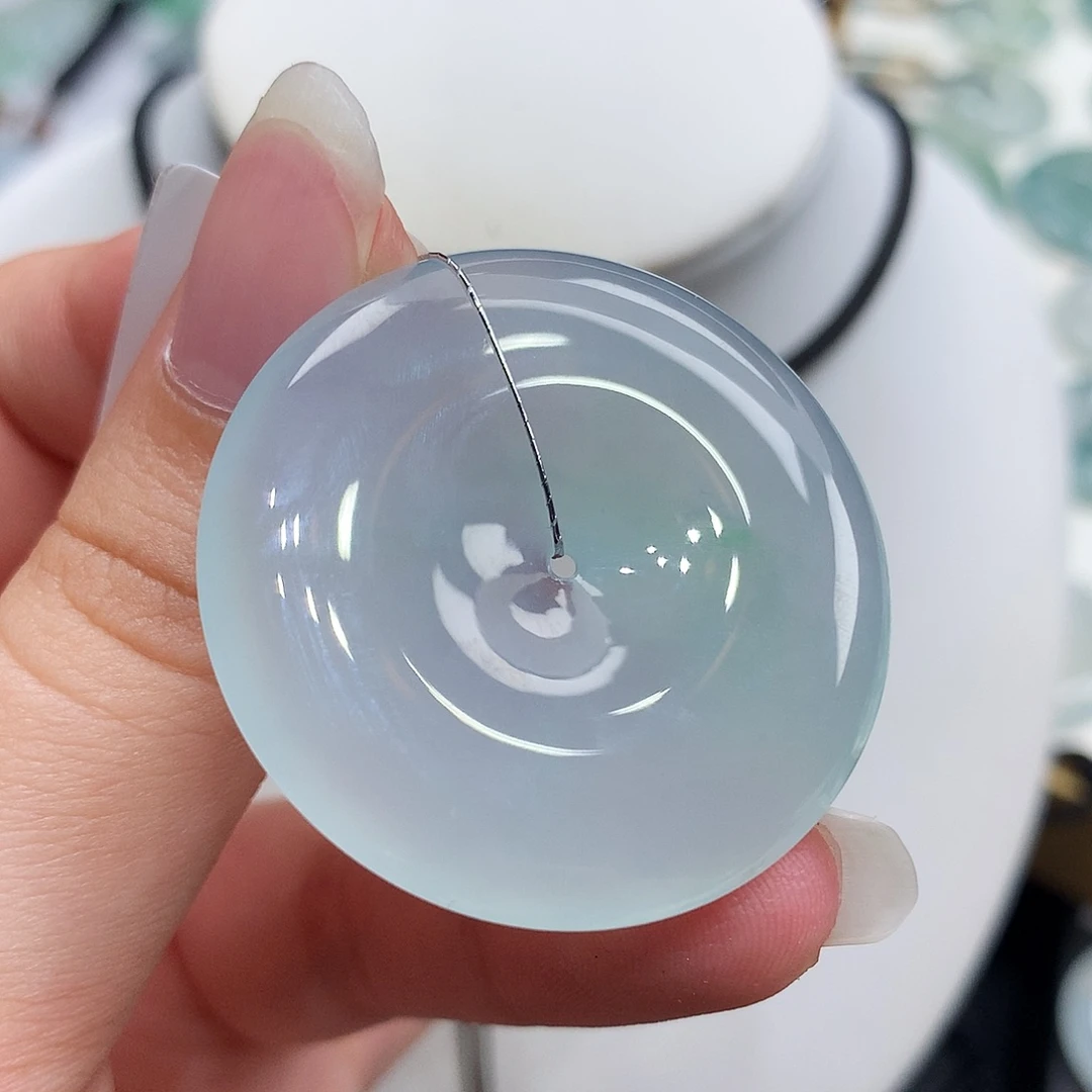 翡翠未镶嵌胸饰翡翠79，36.2/5.7