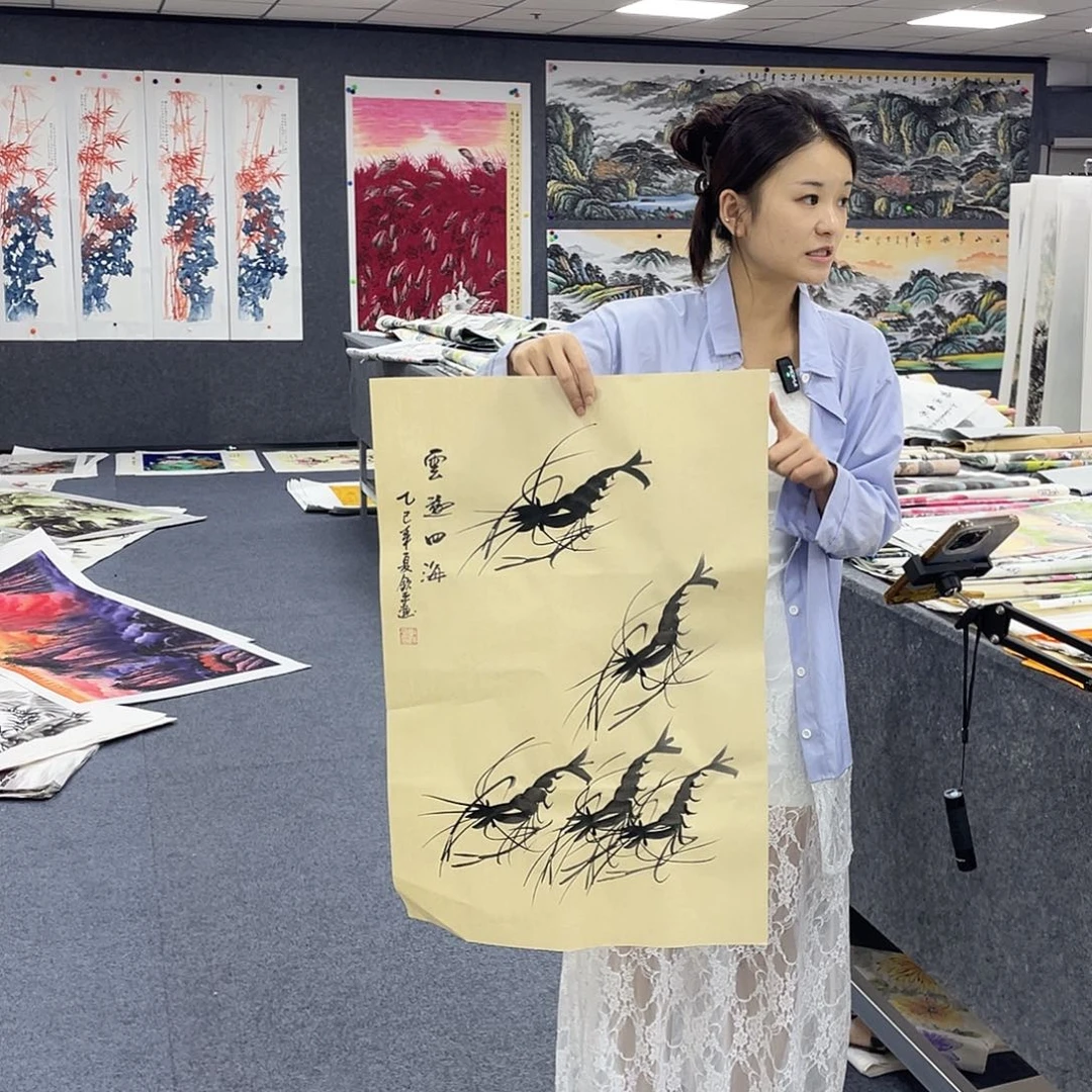 国画作品小姐姐放漏…