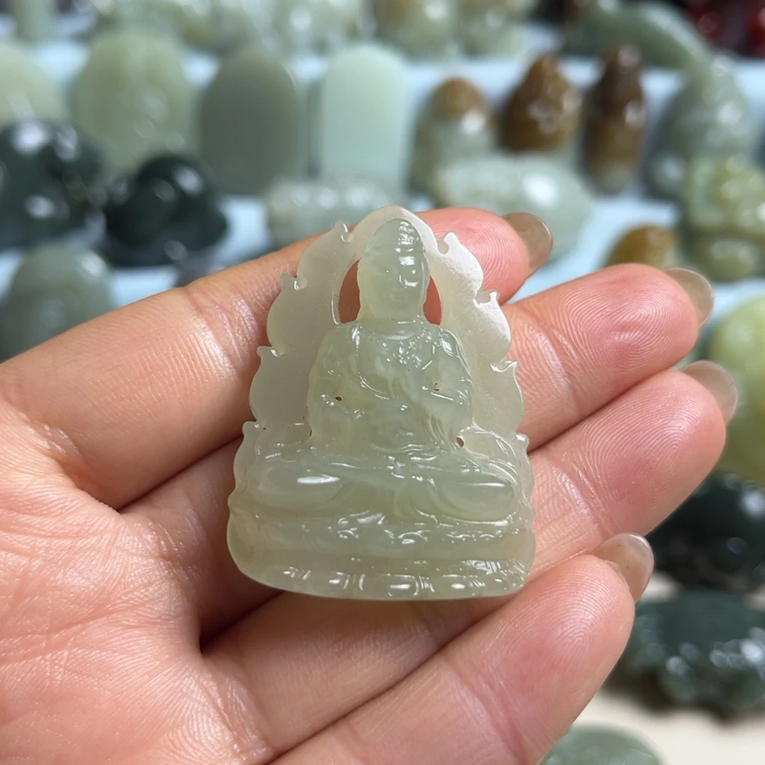 和田玉未镶嵌挂件