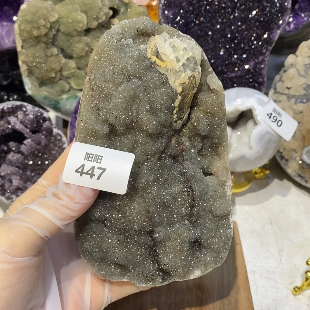 水晶大型摆件（非配饰）未镶嵌方解石