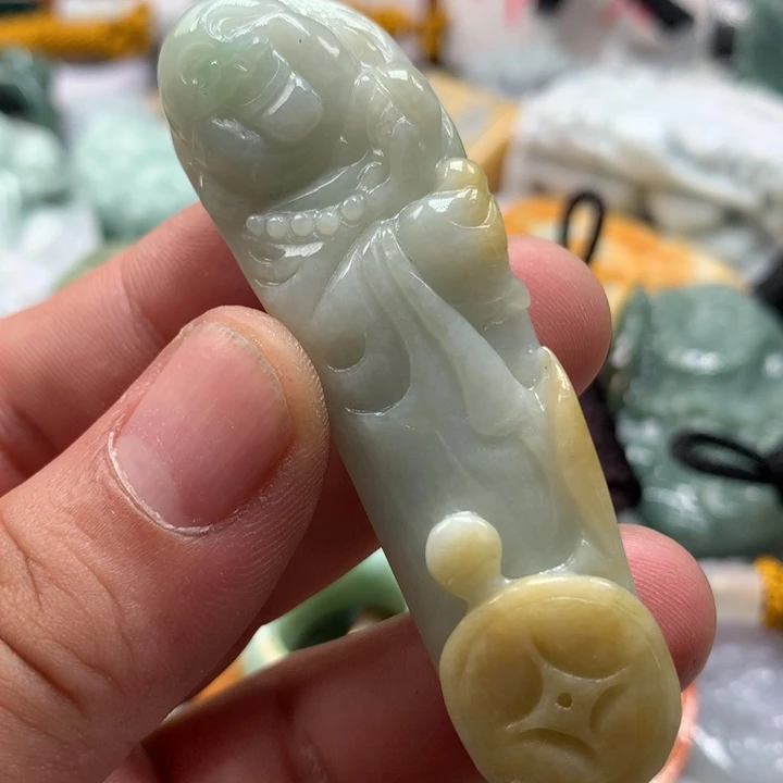 翡翠未镶嵌颈饰保真天然a货翡翠