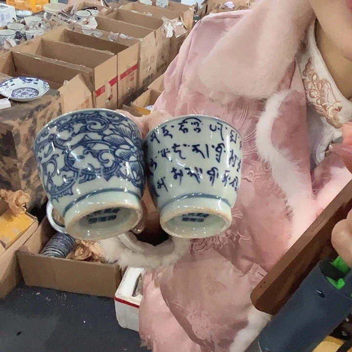 瓷其他景德镇高温瓷一对