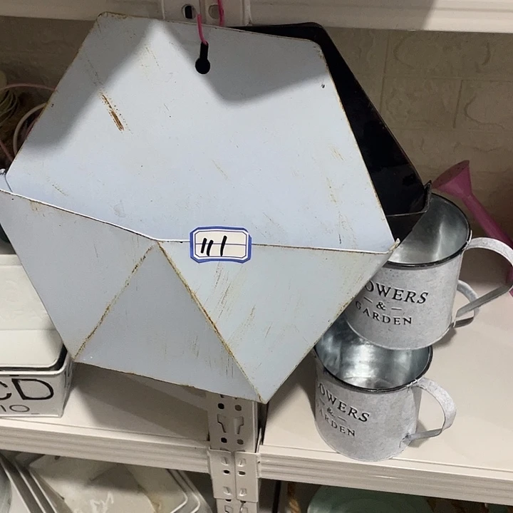 红陶铁艺园艺柳编花插