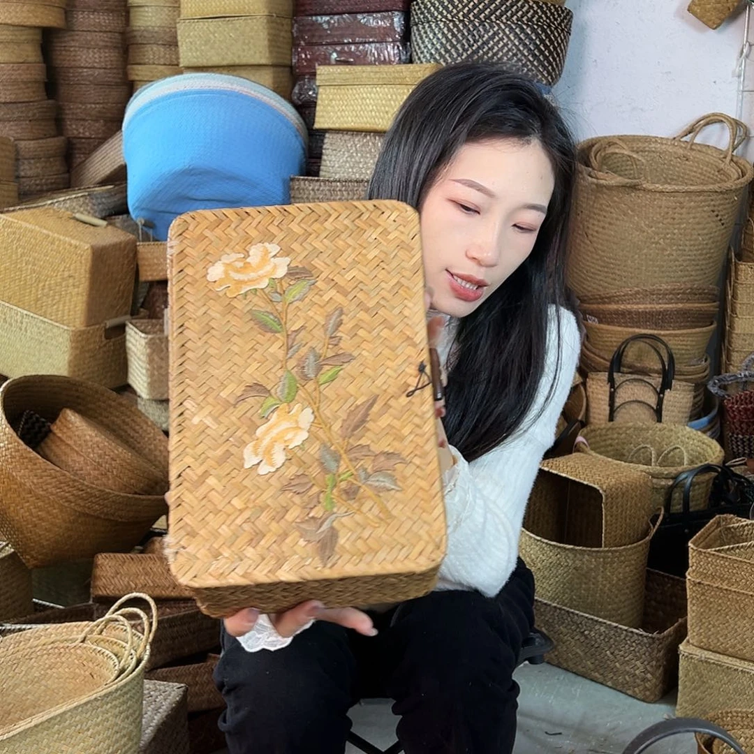 草编草编包/草编收纳盒微瑕疵