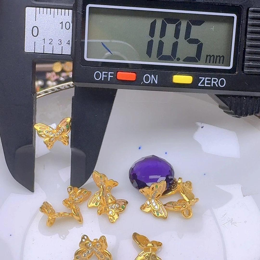 银S925镶嵌颈饰紫晶紫水晶925镶嵌26