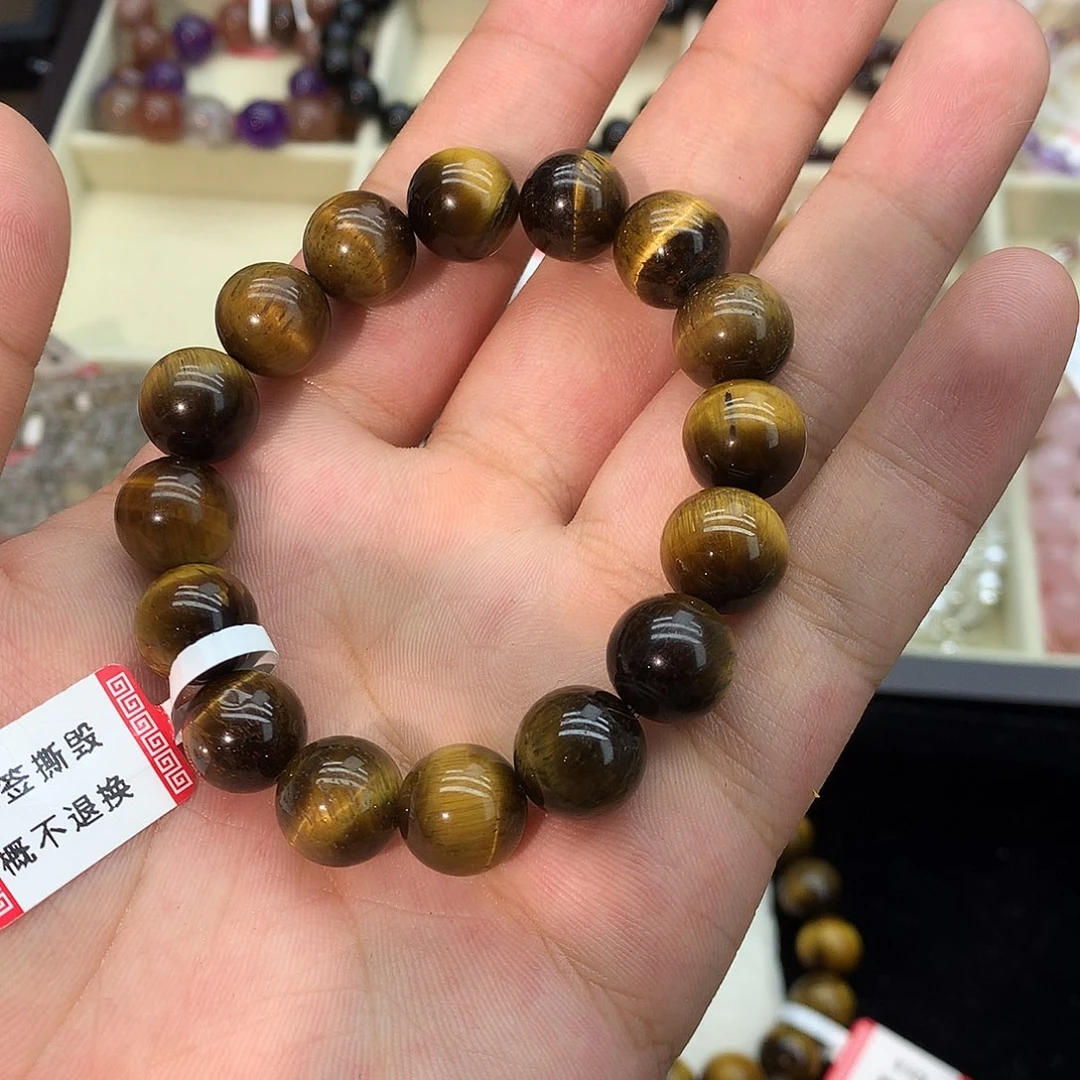 水晶手链未镶嵌金虎眼手链