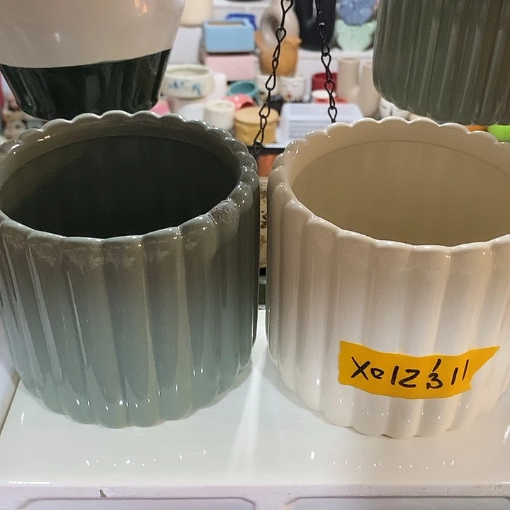 摆件陶盆有孔 微瑕介意勿拍