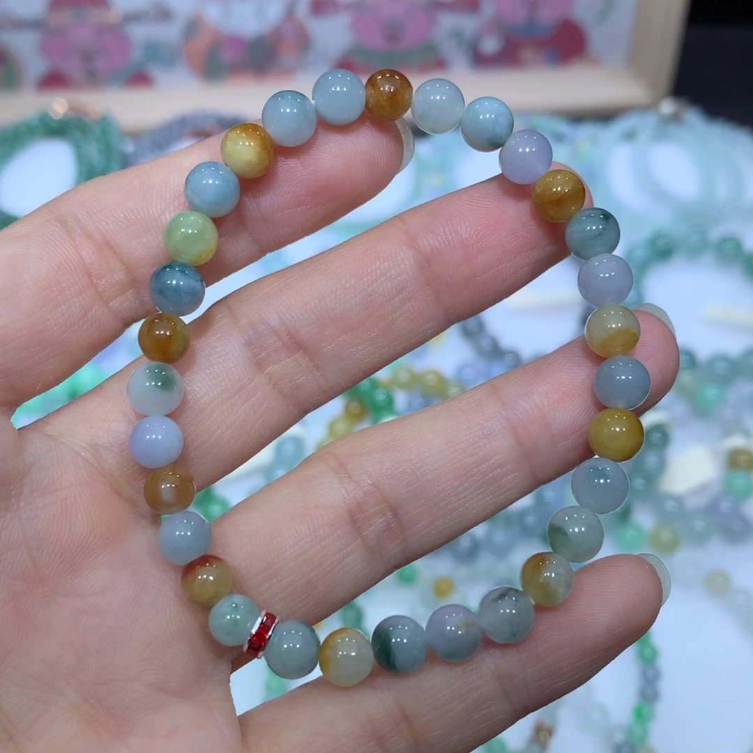 翡翠未镶嵌手链天然