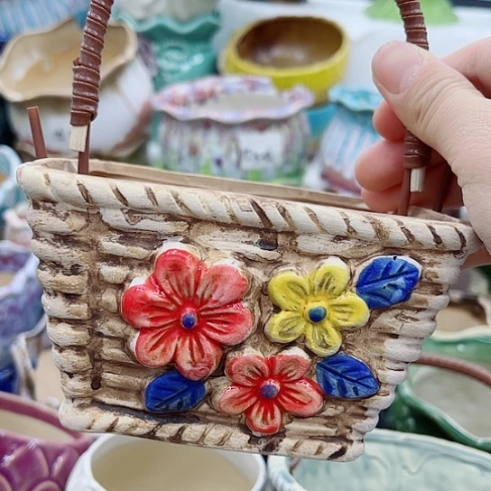 多肉绿植陶瓷花盆9.9包邮，有空