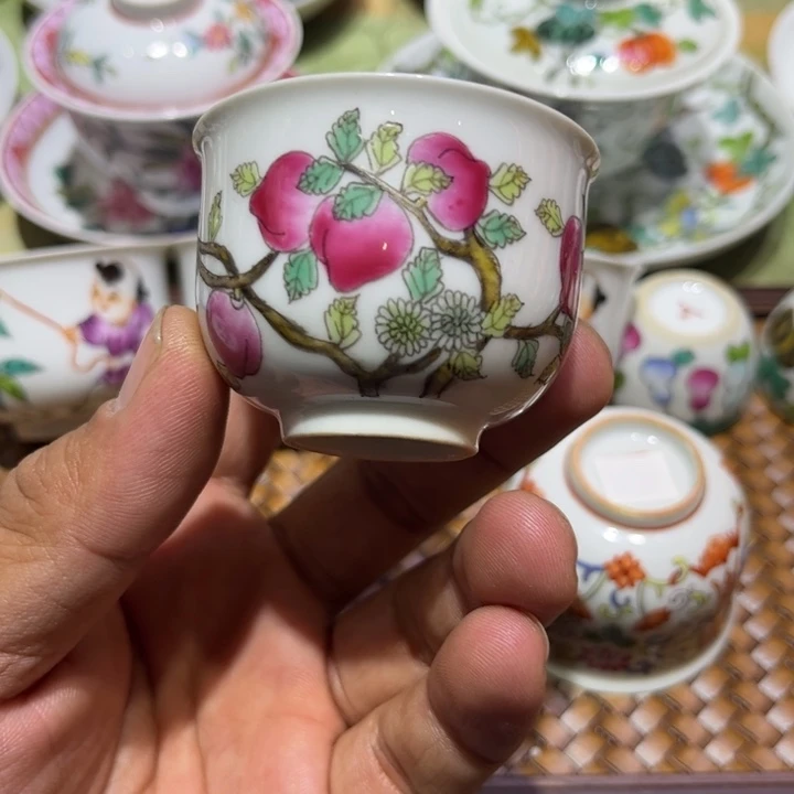 纯手绘精品盖碗杯