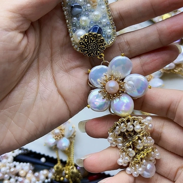 淡水珍珠耳饰银S925镶嵌?****官