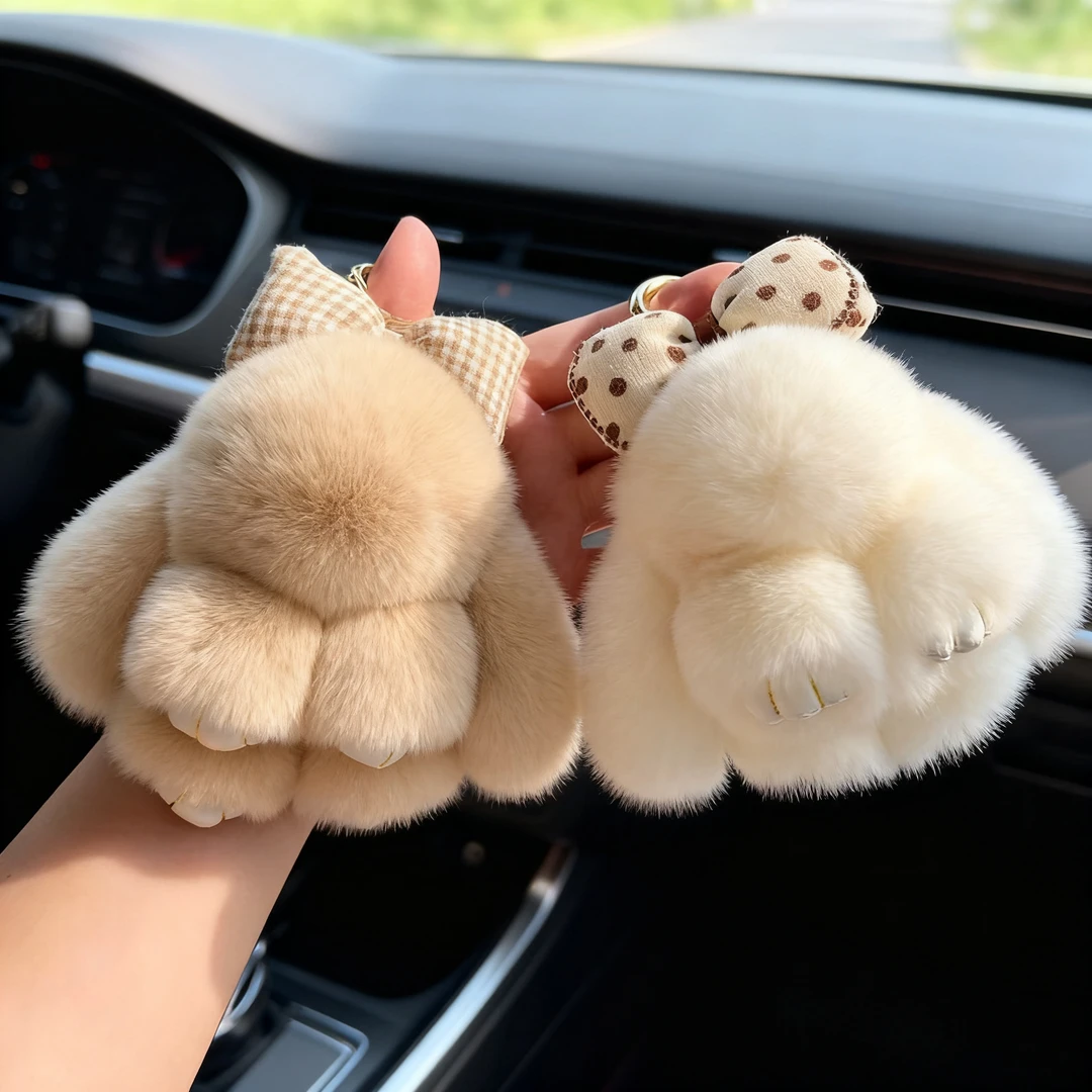 【官方正版】獭兔毛兔子挂件网红毛绒玩具公仔玩偶包包挂饰礼物女孩